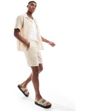 Jack & Jones Pantaloncini Con Stampa Geometrica - Bianco