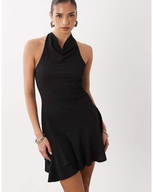 Gina Tricot Halterneck Mini Dress - Black