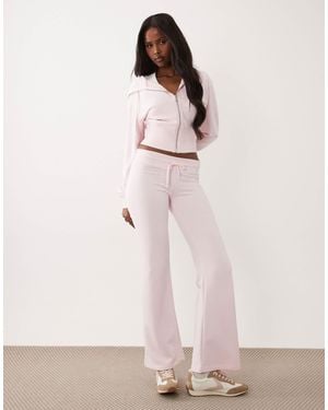 Gina Tricot Mix And Match Slim Low Waist Sweatpants - Pink