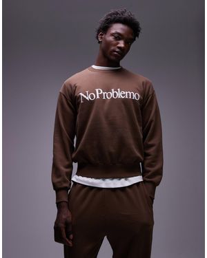 No Problemo – logo-sweatshirt - Blau