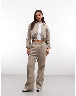 CERNUCCI Joggers Anchos De Canalé Con Cintura Elástica Y Botones En, Conjunto - Neutro