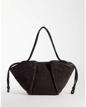 Dolce Vita Maro schulter-shopper aus wildleder - Schwarz