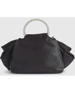 River Island Diamante Bow Clutch Bag - Black