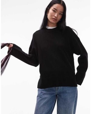 ARKET Ruimvallende Sweater Van Kasjmier - Zwart