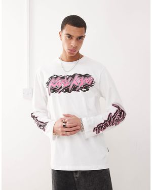 Karlkani – signature – langarm-shirt - Pink