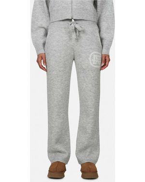 Good For Nothing Relaxed Knitted Bottoms - Grey