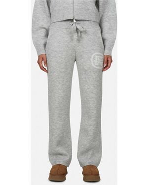 Good For Nothing Relaxed Knitted Bottoms - Grey