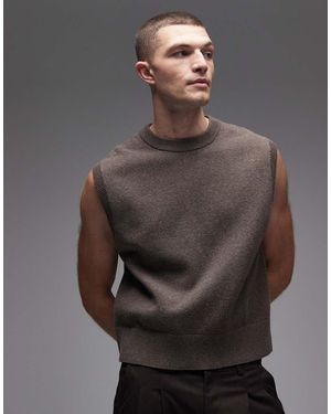 Weekday Knitted Vest - Brown
