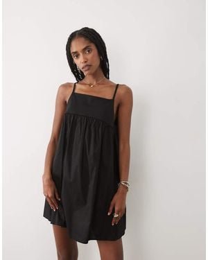 ASOS Halterneck A-Line Hybrid Mini Dress - Black