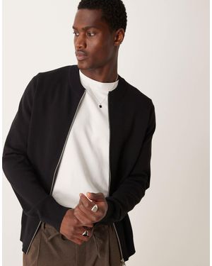 Mango – weiche jersey-strickjacke - Schwarz