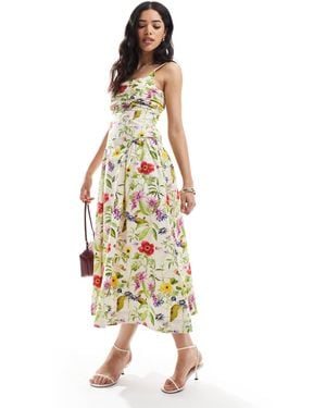 French Connection Monica Poplin Midi Dress - Metallic