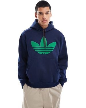 adidas Originals Jaren 70 Fleece Hoodie - Blauw