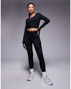 Nike Nike Pro Training Dri-Fit Sculpt High Waisted 7/8 Leggings - Blue