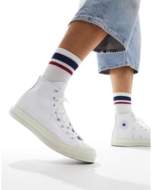 Converse – chuck 70 hi – leder-sneaker - Weiß