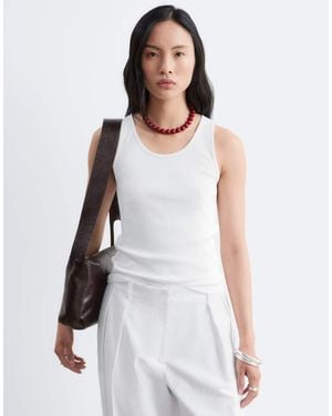 & Other Stories Round Neck Tank Top - White