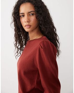 Mango Teen pullover mit puffärmeln - Rot