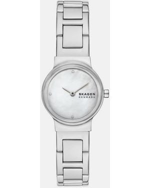Skagen 2 Hand Freja Lille, Stainless Steel - White