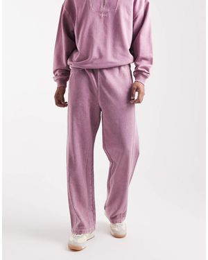 HUGO Nebtro Tonal Logo Straight Fit Open Hem Trackies - Pink