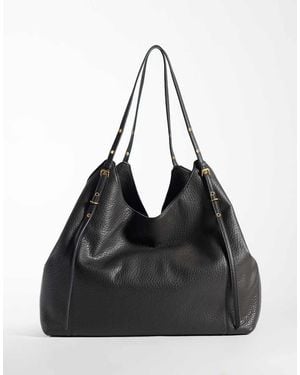 Mango Slouchy Shoulder Bag - Black