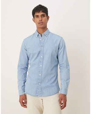 Mango Cotton Mix Shirt - Blue