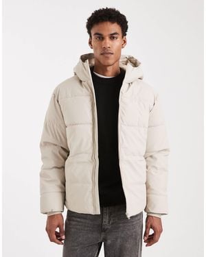 Only & Sons Water Resistant Puffer Coat - Natural