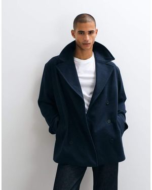 ASOS Wool Look Peacoat - Blue
