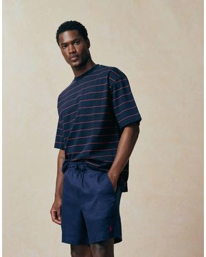 Polo Ralph Lauren Piece Dyed Linen Shorts - Blue