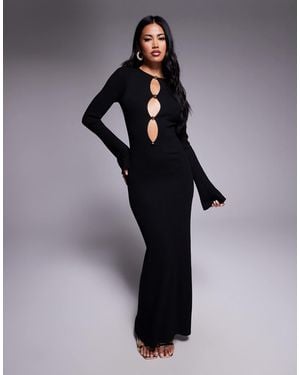 Bardot Nautico Knit Maxi Dress - Blue