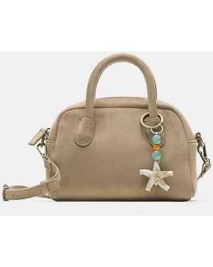 Pull&Bear Embellished Crossbody Bag - Natural