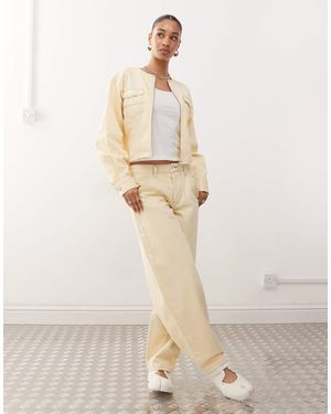 Collusion Barrel Jeans - Natural