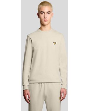 Lyle & Scott Mid Layers Crew Neck Fly Fleece - Natural