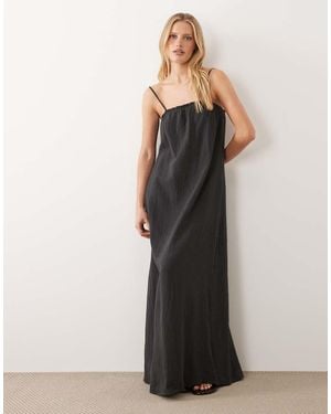 Jdy Cheesecloth Sleeveless Maxi Dress - Grey