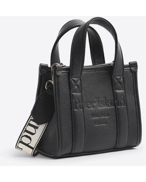 River Island Mini Embossed Tote Bag - Black