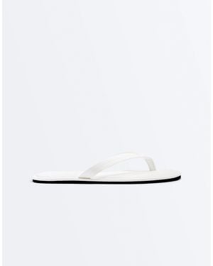Oysho – flache sandalen - Weiß