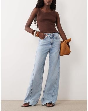 BOSS Wide Leg Jeans - Blue