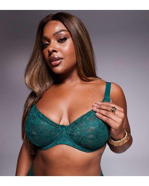 ASOS Asos Design Curve Margot Underwire Bra - Green