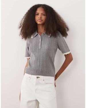 Threadbare Polo A Maniche Corte - Grigio