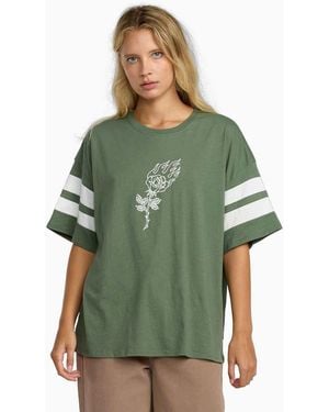 RVCA Ksl Baggie Oversized T-Shirt - Green