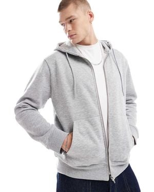 Don't Think Twice Dtt Full Zip Hoodie - Grey