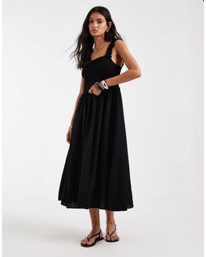 ONLY Robe babydoll longue - Noir