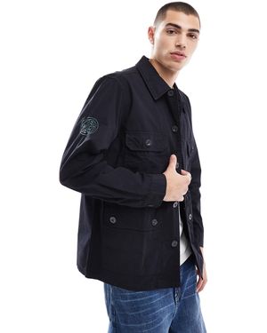 Pretty Green – hemdjacke - Blau