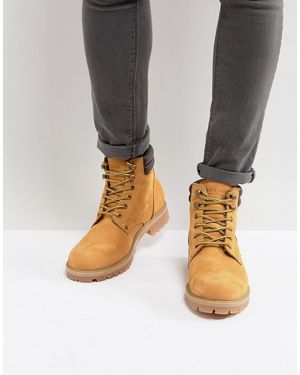 Jack & Jones Stoke Suede Boots In Honey - Multicolour
