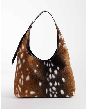Gina Tricot Slouchy Tote Bag - Brown