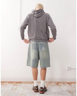 Karlkani – og – weite denim-jorts - Grau