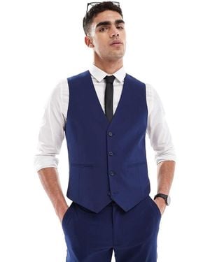 ASOS Slim Suit Waistcoat - Blue