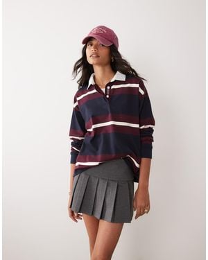 GANT Heavyweight Striped Rugby Shirt - Blue