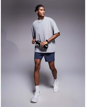 4505 Icon Heavyweight Cotton Oversized T-Shirt With Quick Dry Finish - Grey