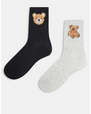 ONLY – 2er-pack socken - Weiß