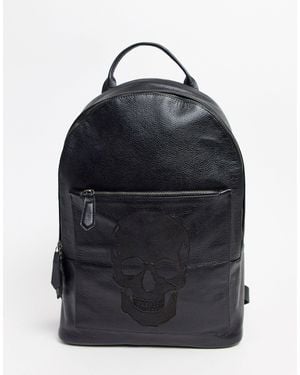Bolongaro Trevor – Rucksack mit Totenkopf-Prägung - Schwarz