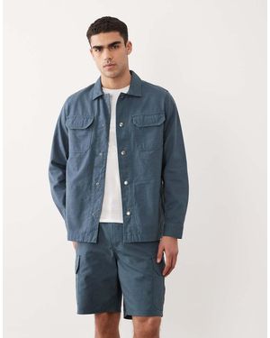 Barbour Draftmen Relaxed Cargo Shorts - Blue